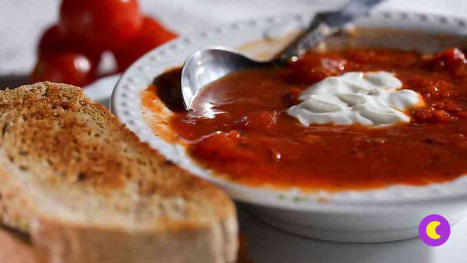 крем-суп межсезонья из помидоров и болгарского перца